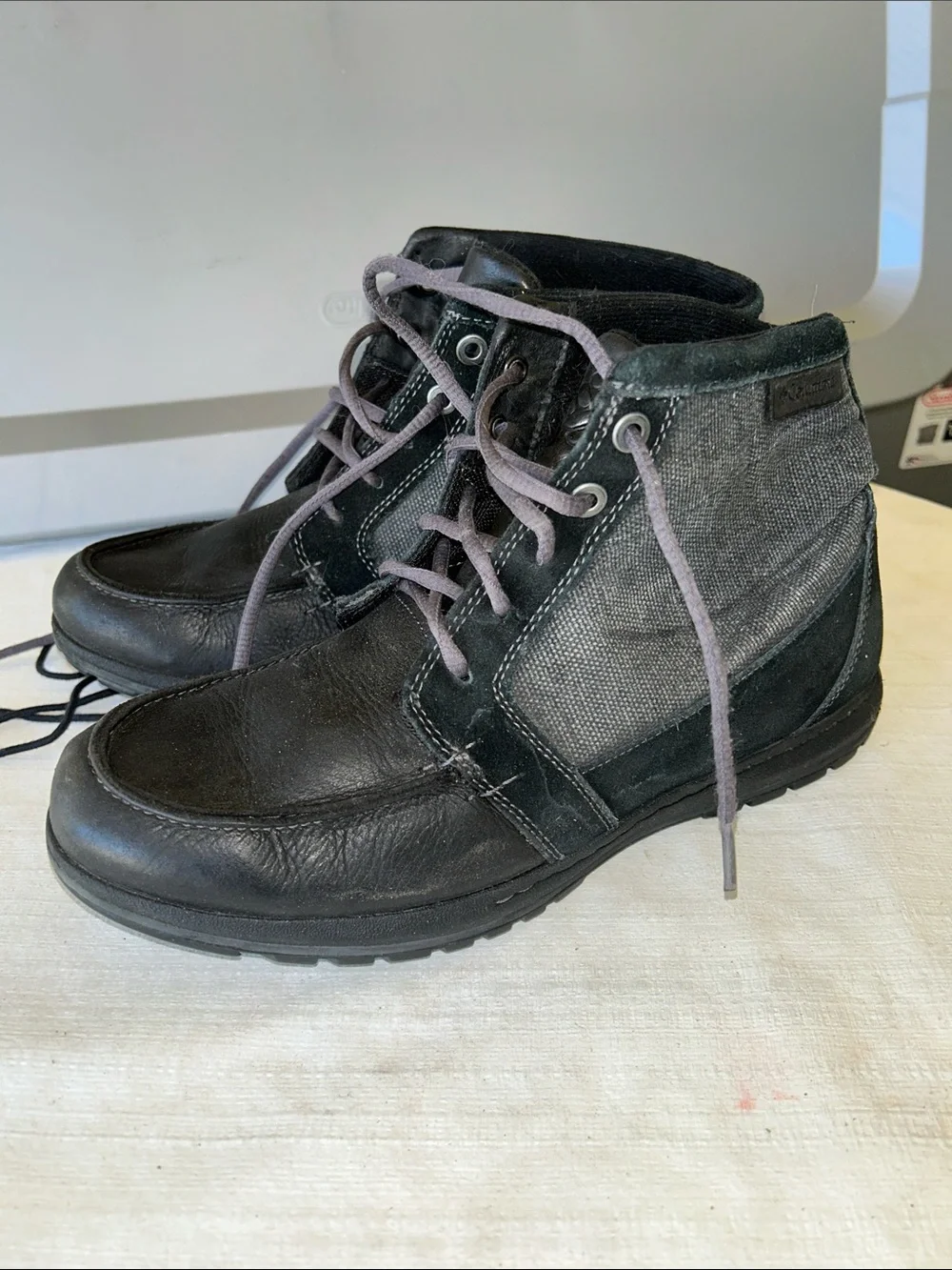 Columbia Men's Black & Gray Casual Lace-Up Ankle Boots